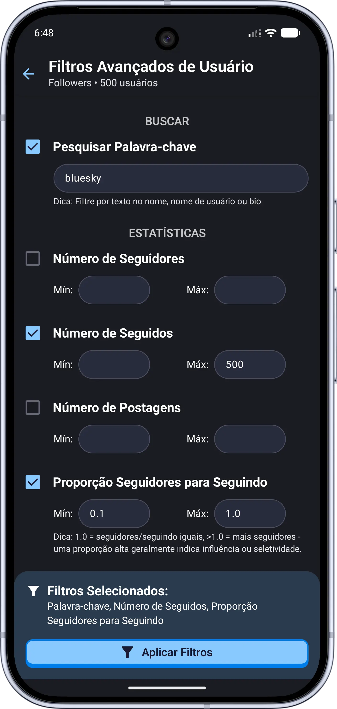 Captura de tela do app Bluesky 6